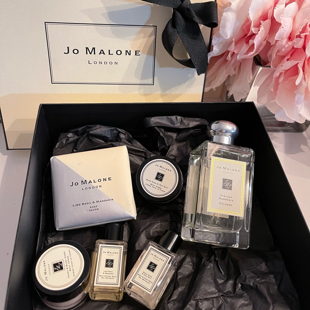 ❌sold❌Set 6 pc Jo Malone VINTAGE GARDENIA 100ml 3.4 oz spray Lime basil Mandari